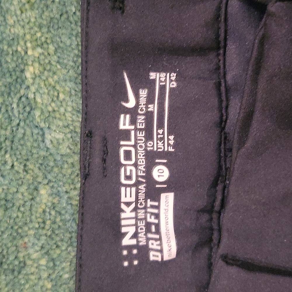 Nike Golf Dri-Fit Pants, Black, Size 10 - Picture 2 of 6